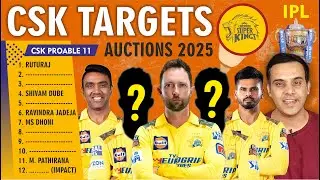 IPL Auction 2025 : CSK Target Players | Chennai Super Kings 🦁 | Devon Conway | Ashwin | Shreyas Iyer