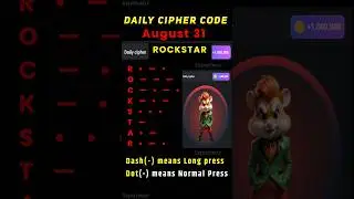 Daily cipher hamster kombat today | 31 August hamster kombat daily cipher combo | 5 million coins