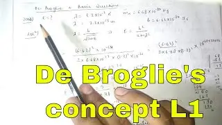 De Broglie's concept  L1