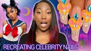 I Recreated Celebrity Nails - Megan Thee Stallion, Sailor Moon