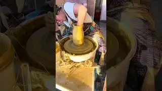Throwing a bottle-shaped pitcher