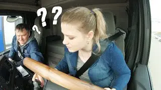 THE GIRL LEARNS TO DRIVE A TRUCK AGAIN!