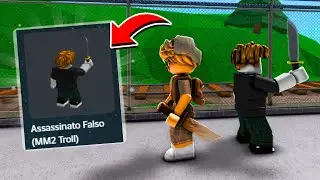 TROLANDO ALEATÓRIOS COM FAKE ASSASSINO NO MM2 (Murder Mystery 2)