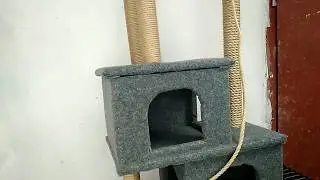 Изготовление домика для кошек своими руками.