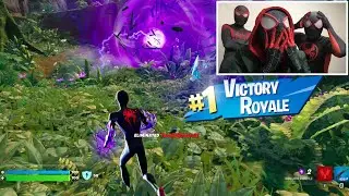 Spiderman Miles Morales Play Fortnite (Spiderman Across The Spiderverse)