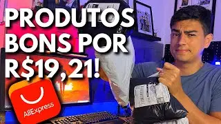 SUPER UNBOXING DO ALIEXPRESS! PRODUTOS BONS POR R$19,21