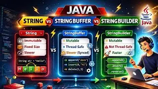 String vs StringBuffer vs StringBuilder in Java | Core Java 