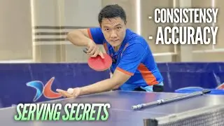 Increase stability & placement accuracy for the serve