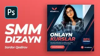 Social Media Design SMM dizayn | Photoshop darslari | Фотошоп дарслари