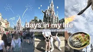 day in my life I disney world (magic kingdom, hollywood studios), universal studios florida 🪄
