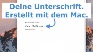Mac: Signatur / Unterschrift in Dokumente einfügen - So einfach geht's