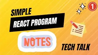 Simple React Application Notes 2024 Part 01