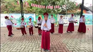 Berkibarlah Bendera Negeri Ku di Perayaan 17 Agustus 2023 di Syarif Ar-Rasyid Binjai. #17agustus #sd