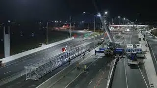 SH1 Papakura to Drury project | Installation of overhead gantry - 7/8 August 2024