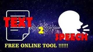 All Languages Free TEXT to SPEECH Online Tool  !!! || Quick & Easy | No registration