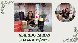 ABRINDO CAIXAS TUPPERWARE | SEMANA 12 VITRINE 03/2025 | Evellin Tupperware