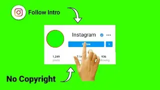 Facebook & Instagram Follow intro | Green Screen - Nice Techno