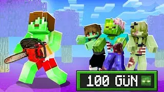 TESTERELİ ZOMBİ - 100 GÜN BOYUNCA ZOMBİLERLE HAYATTA KALMAK #2 - Minecraft