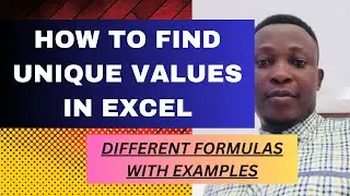 How to find unique values in Excel - formula examples | Excel UNIQUE function - tips and notes