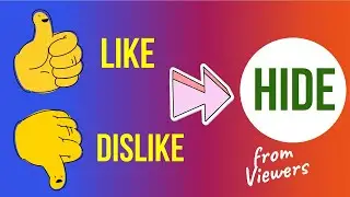 How to Hide Like & Dislike Number on Youtube Video || English