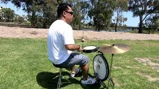 Pearl compact traveler drum kit outdoor sound sample (pctk-1810)