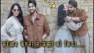 Kangna Ranaut HUGS Jassi Gill In Front Of Media At Their Upcoming Film Panga Promotion At Jw Marriot