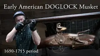 Early American Colonial Era Doglock Flintlock Musket | Early 18th Century Muzzleloader