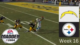 Madden 2004 Franchise Gameplay - Steelers vs Chargers Classic (EP11)