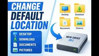 How to change default location/Desktop/Download/Documents/Pictures