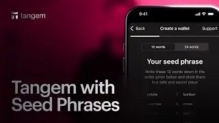 How to Set Up the Tangem Wallet (With a Seed Phrase)