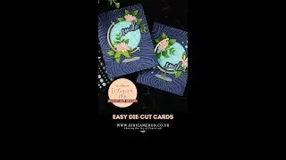 #Cardmaking Easy World Map Card Ideas | Altenew World In Bloom Die Set