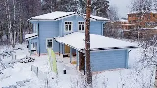 Строим двухэтажный дом из бруса в Репино