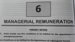 Managerial Remuneration Bcom 2nd Semester Full explanation in hindi