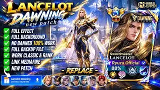 Script Skin Lancelot Dawning Stars - Swordmaster No Password | Full Effect Voice | Patch Terbaru