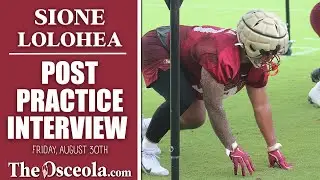 FSU Football | Sione Lolohea on Boston College, correcting mistakes
