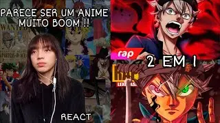 REACT 2 EM 1| Rap do Asta | Nerd Hits 7MZ |Rap do Asta | LexClash (Black Clover).