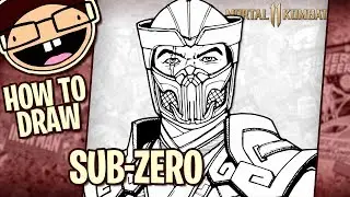 How to Draw SUB-ZERO (Mortal Kombat 11) | Narrated Easy Step-by-Step Tutorial