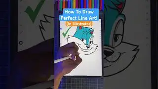 Do THIS For Perfect Line Art ! 😍 illustrator 