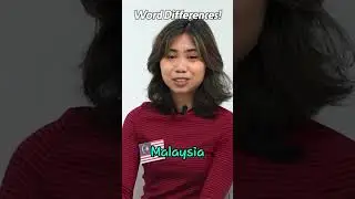 Indonesia Vs Malaysia Word differences!