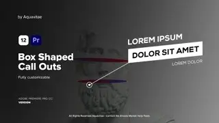 Premiere Pro Template: Box Shaped Call Out Titles + Free Font