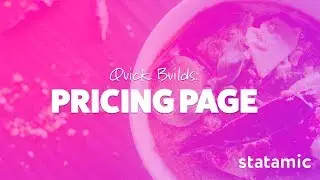 Quick Builds: Pricing Page