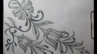 Gul  naqsh chizish гул накш чизиш