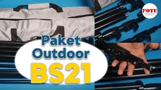 Unboxing dan Pemasangan Paket Outdoor Background Stand 2,5 x 3 meter BS21