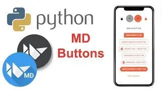 Learn to Make Beautiful Mobile Apps in Python | KivyMD Tutorial - Buttons