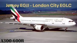 A300-600 From Jersey EGJJ To London City EGLC Flight in Xp11
