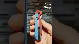 Kizer Hyper Aluminum Button Lock Folding Pocket Knife S35VN