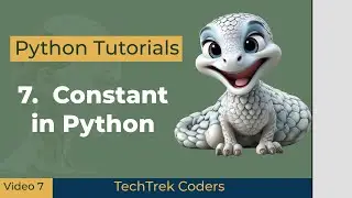 Python Tutorials 7: Constant in Python