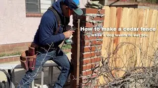 How to make a cedar fence