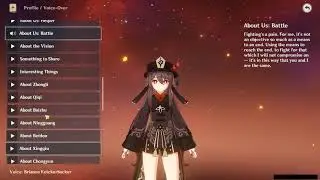 HU TAO ALL VOICE LINES (ENGLISH)
