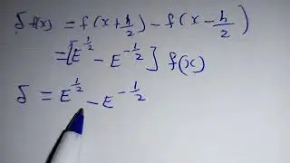 How to prove centre operator, averaging operator and forward difference operator